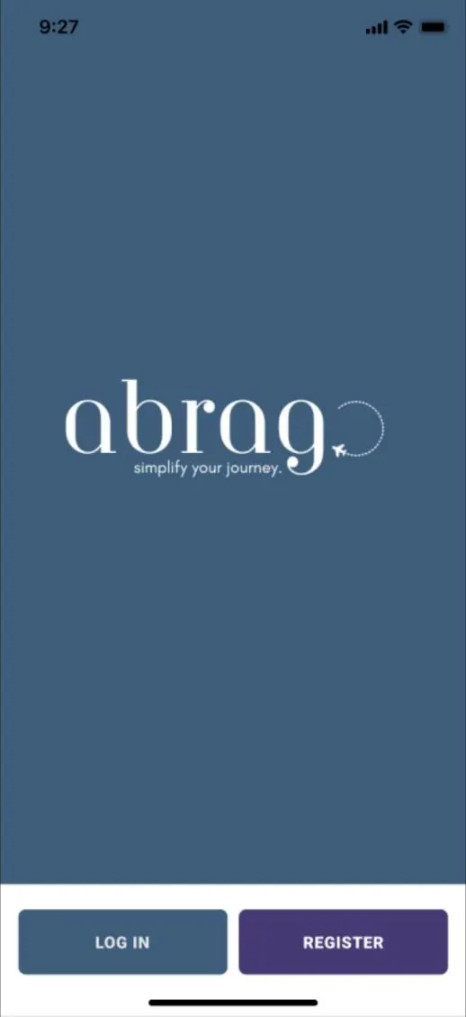 Welcome screen