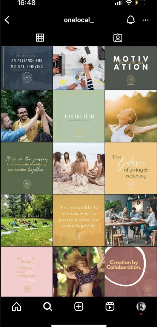 Instagram grid