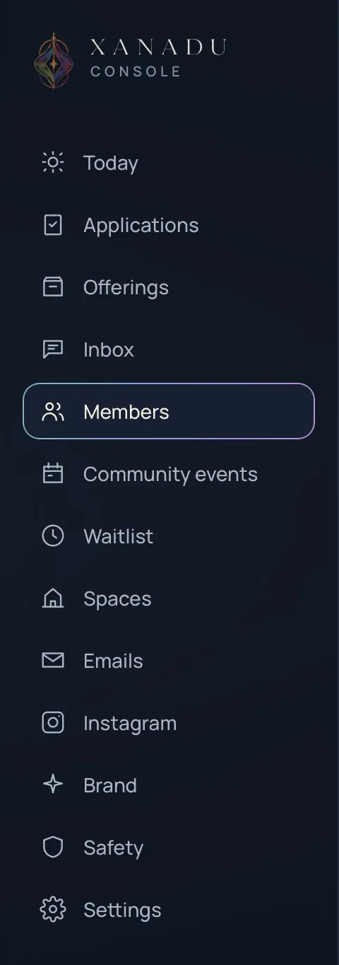 Console navigation